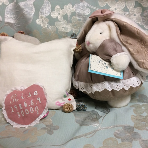ぬいぐるみ うさぎちゃん ショコラ色の服 ぬいぐるみ PiPiworld
