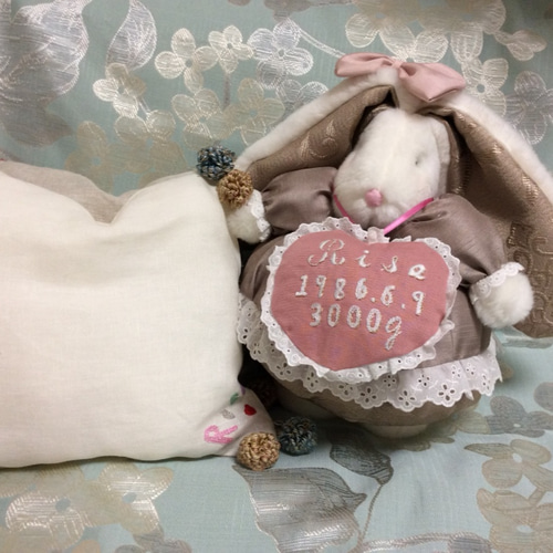 ぬいぐるみ うさぎちゃん ショコラ色の服 ぬいぐるみ PiPiworld