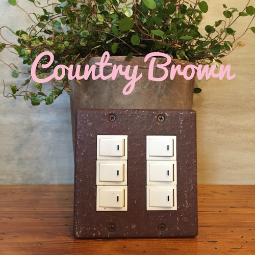 Rustic Painted Switch Plates 土壁風 スイッチ コンセント プレート
