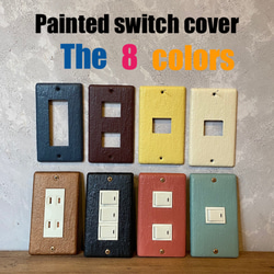 Painted Switch Cover  The 8 Colors ステンレス製リメイク　スイッチ　コンセントカバー 1枚目の画像