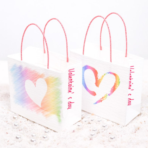 送料無料❤ミニ紙袋❤バレンタイン❤ユニコーンカラー❤プチギフト❤友