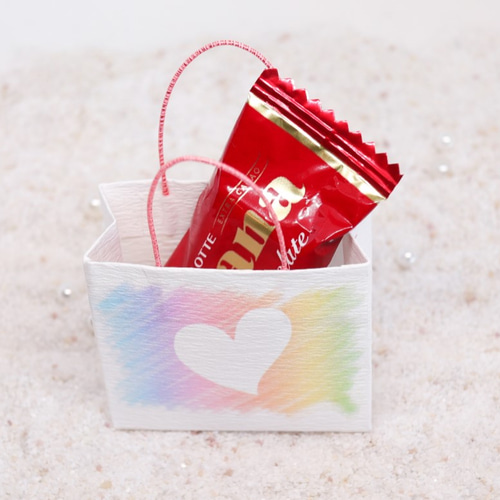 送料無料❤ミニ紙袋❤バレンタイン❤ユニコーンカラー❤プチギフト❤友