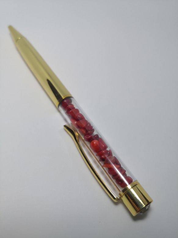 紅珊瑚 ボールペン  ✡﻿ J003 2枚目の画像