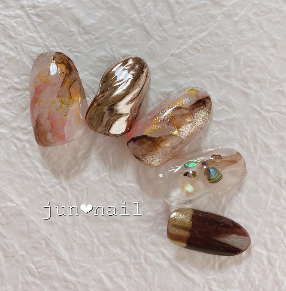 brown ニュアンス ネイルチップ ブラウン・ニュアンスネイル ネイルチップ（つけ爪） Liang nail