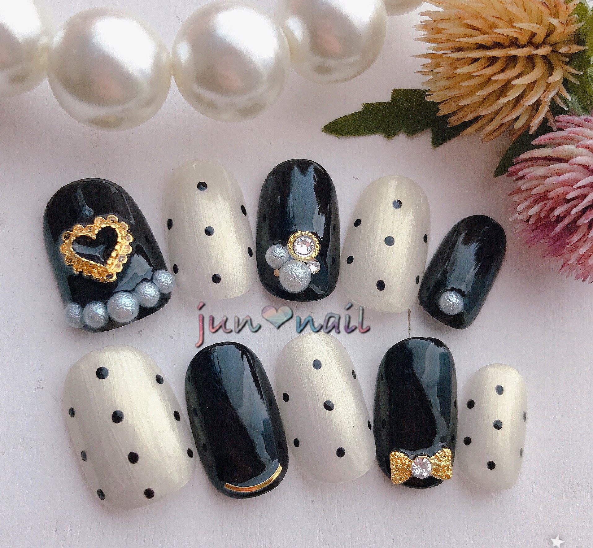 ドットネイル♡ ネイルチップ（つけ爪） jun❤︎nail 通販