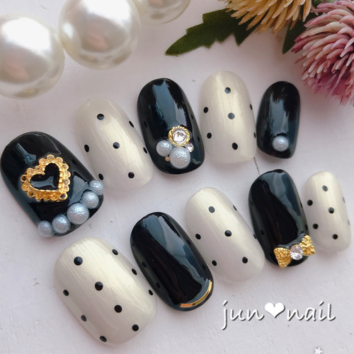 ドットネイル♡ ネイルチップ（つけ爪） jun❤︎nail 通販