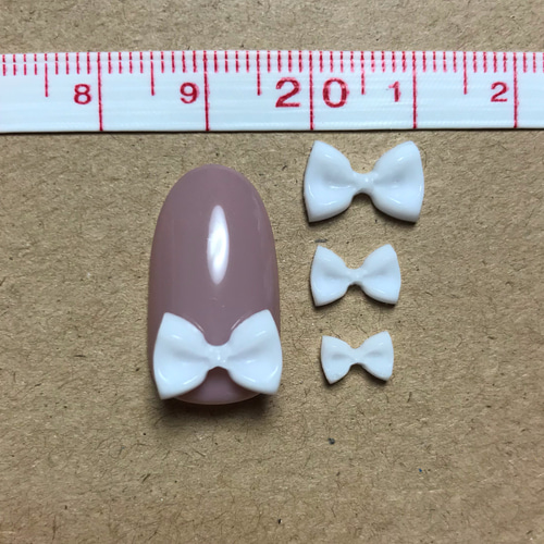 3dネイルパーツ リボン 樹脂製リボンパーツ 6色 5個入り ネイルパーツ 3Dパーツ ネイル