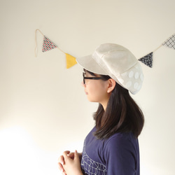 【2020春夏新品*時尚迴廊】棉麻蕾絲報童帽-白玉 第6張的照片