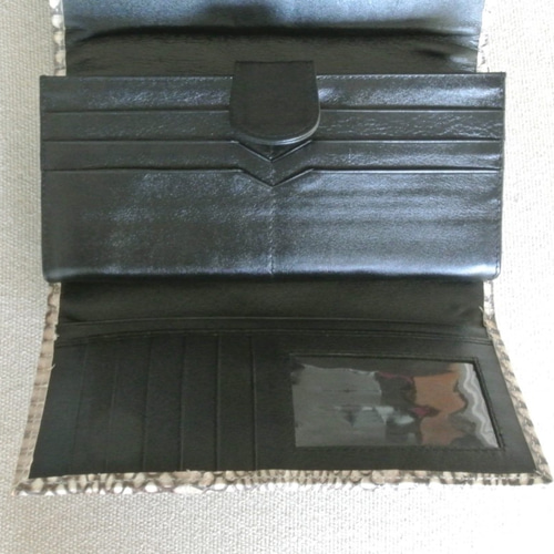 一点物）本革 コブラ頭付き長財布 0_598f01a01debdb95de9703a16897