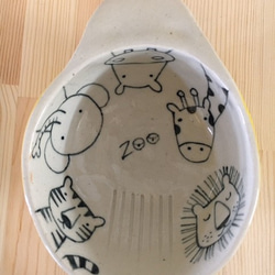 こどもの食器/ZOOシリーズ/溝入り小鉢（径：約10cm）/幼児向け/ 4枚目の画像