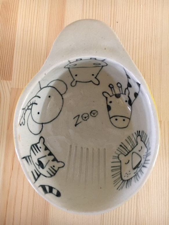 こどもの食器/ZOOシリーズ/溝入り小鉢（径：約10cm）/幼児向け/ 4枚目の画像