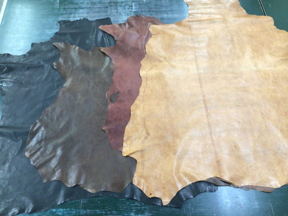 タンニンシープスカイバー極薄革　お得な4枚セット　C 3枚目の画像