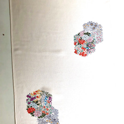 小紋　着物地　花柄　 3枚目の画像
