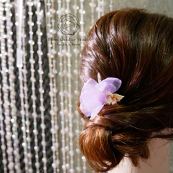 NO.45 Andrea Andrea / hair comb。キャンディスハンドメイドの洋風ブライダルヘッドドレス 2枚目の画像