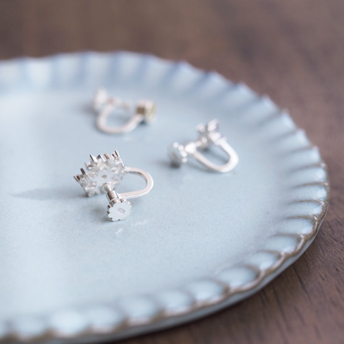 一粒 エメラルド ピアス イヤリング シルバー925 ピアス