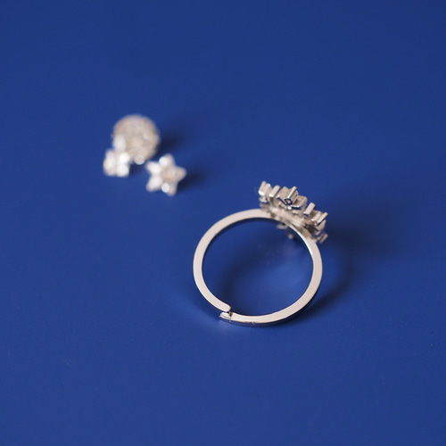 雪の結晶 リング 指輪 シルバー925 指輪・リング Cloudjewelry 通販
