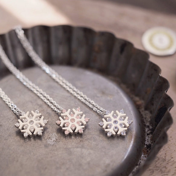 雪花結晶項鍊 925銀 Snowflake Necklace Dainty Jewelry 第4張的照片