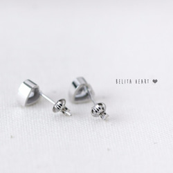 Heart Earrings 925 Sterling Silver Stud Earrings Jewelry 第4張的照片