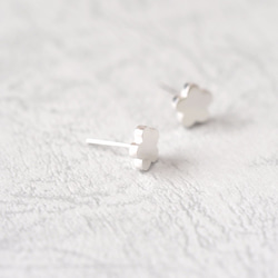 Mini flower earrings 925 Sterling Silver 第2張的照片