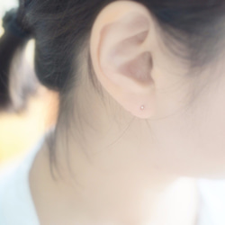 2mm Ball Earrings Silver925 第4張的照片