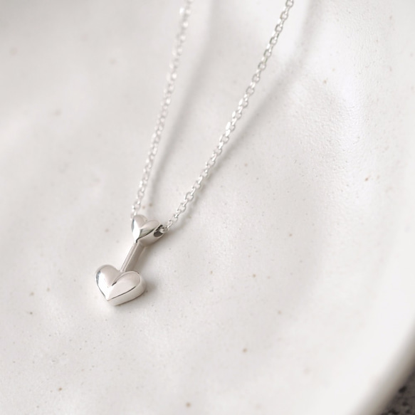 Heart Arrow Necklace 925 Sterling Silver 第1張的照片