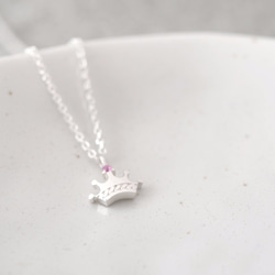 Tiny Crown Necklace 925 Sterling Silver 第4張的照片