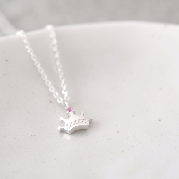 Tiny Crown Necklace 925 Sterling Silver 第4張的照片