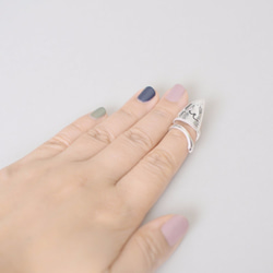 Witch's Nail ring 925 Sterling Silver Fish Charm 第2張的照片