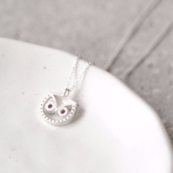 Ruby Owl 925 Sterling Silver Animal Charm 第3張的照片