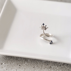 Crown Nail ring 925 Sterling Silver 第1張的照片