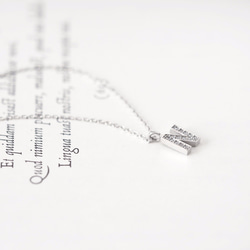 Initial N Necklace Silver925 第2張的照片