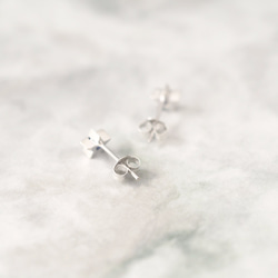 Sapphire Tiny Star Earrings 925 Sterling Silver 第3張的照片