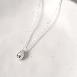 Volume Raindrop Necklace 925 Sterling Silver 第1張的照片
