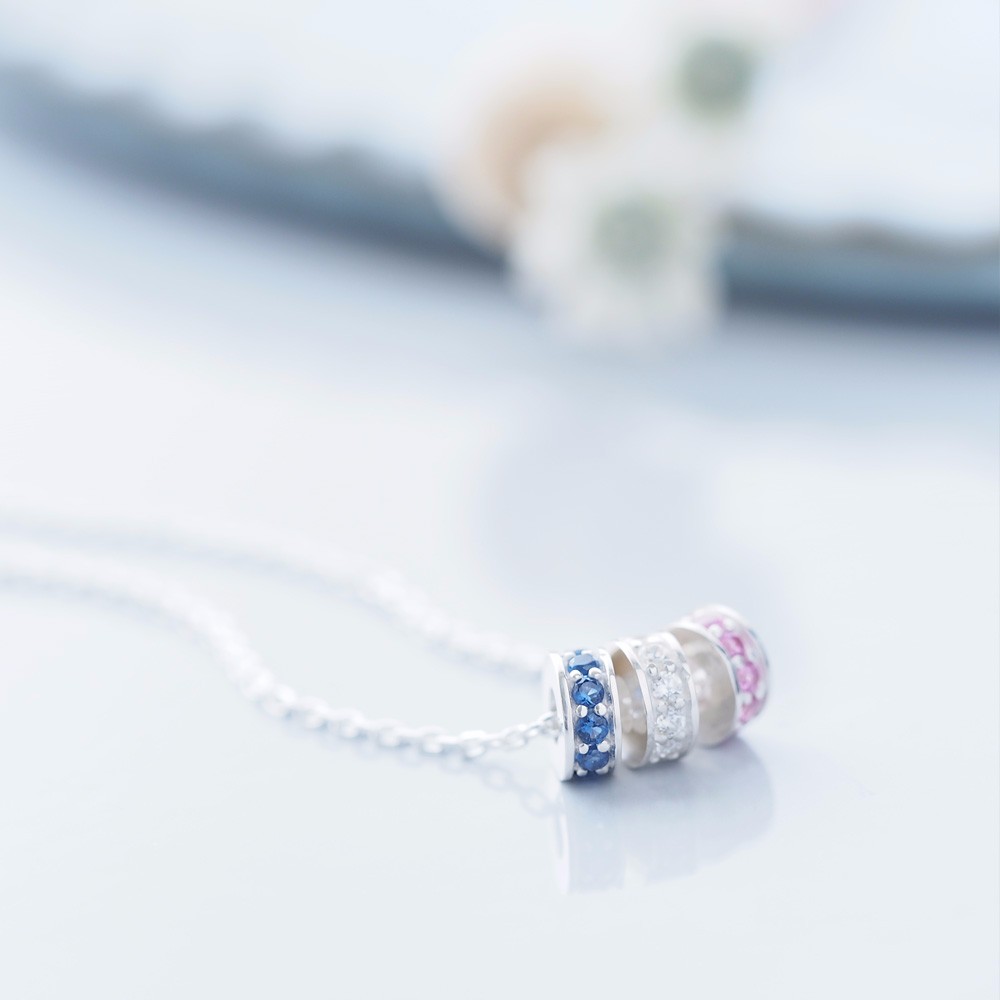 3 colors リング ネックレス シルバー925