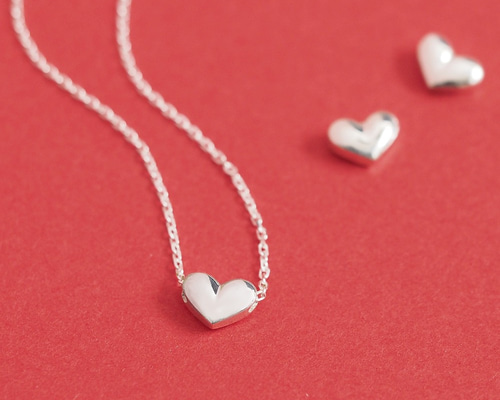 ハートモチーフ ネックレスとピアスセット 0_2e15c412b9246170d618f65ee754