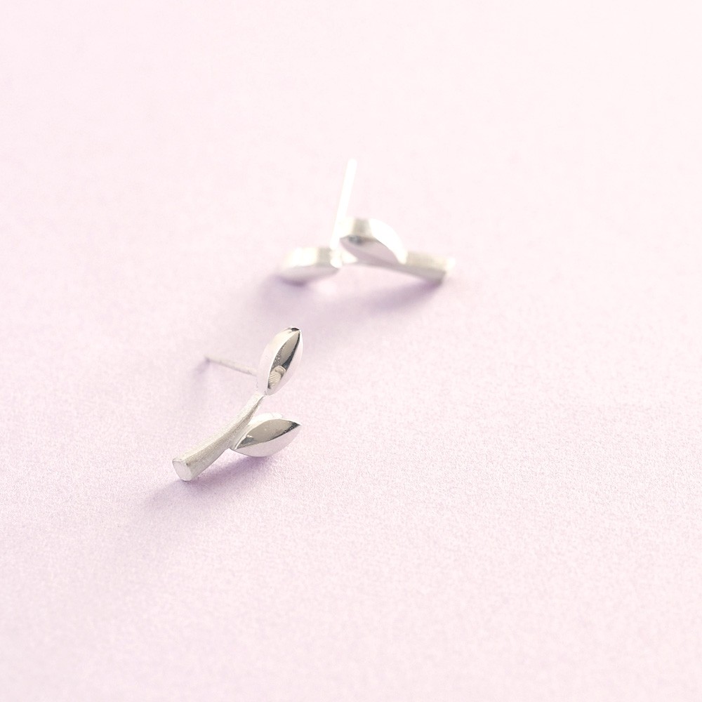 若葉 ピアス イヤリング シルバー925