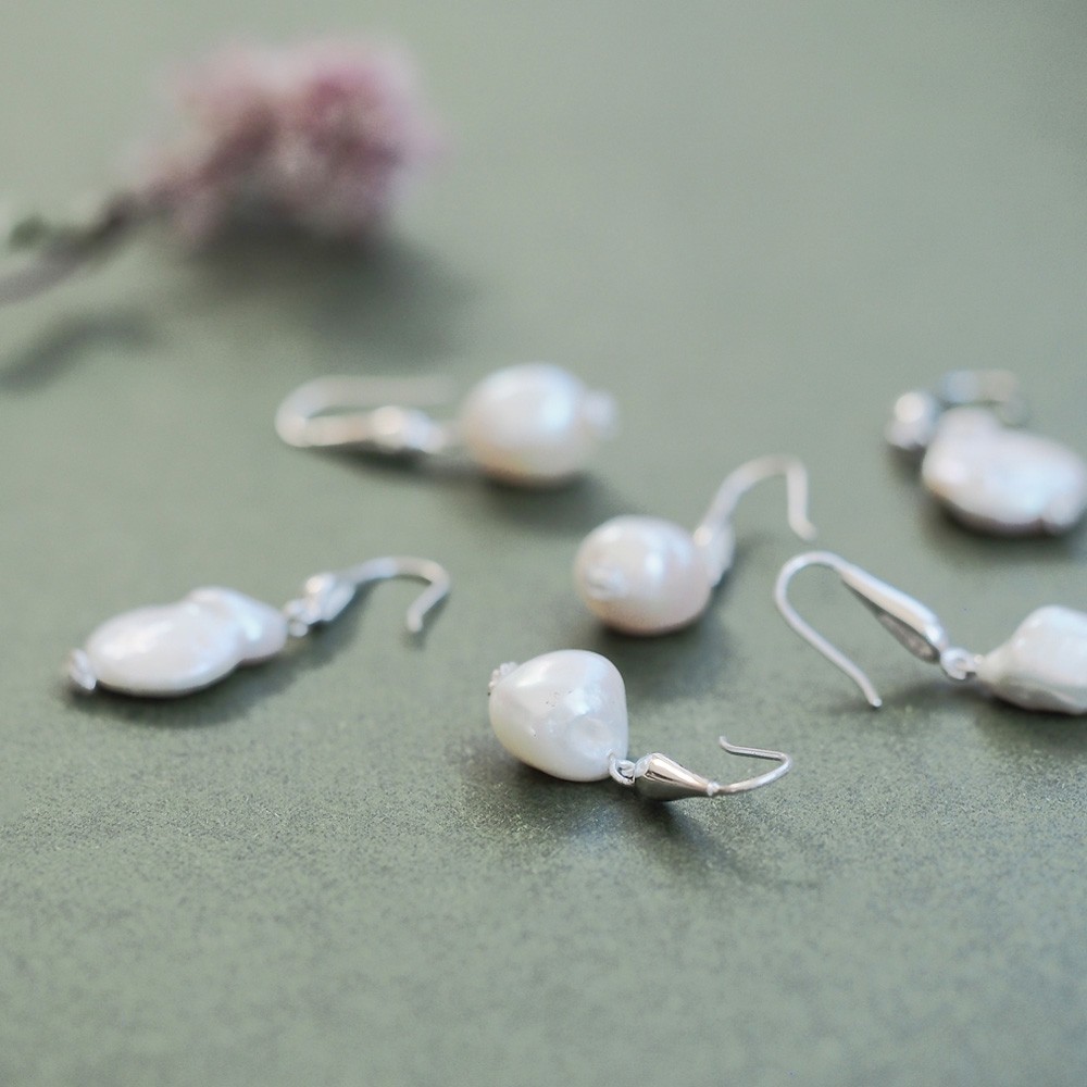 バロック パール フック ピアス シルバー925