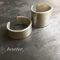 錫 ピューター   リング オーダー 錫リング ピューター 指輪・リング tin calm 通販 6260116｜Creema