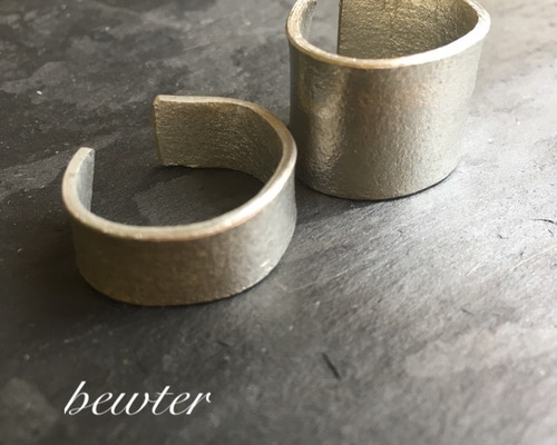 錫 ピューター   リング オーダー 錫リング ピューター 指輪・リング tin calm 通販 6260116｜Creema