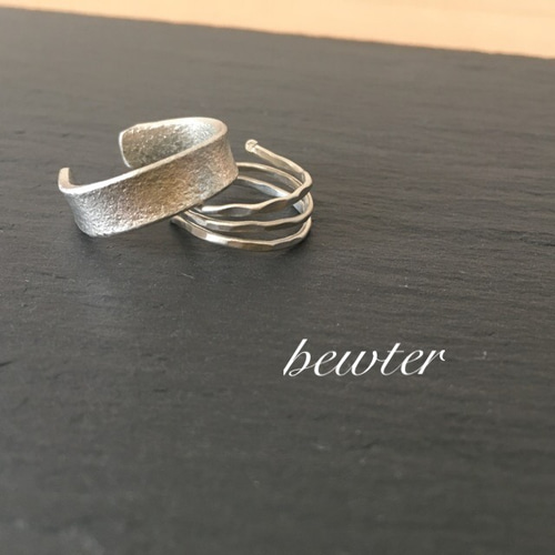 錫 ピューター   リング オーダー 錫リング ピューター 指輪・リング tin calm 通販 6260116｜Creema