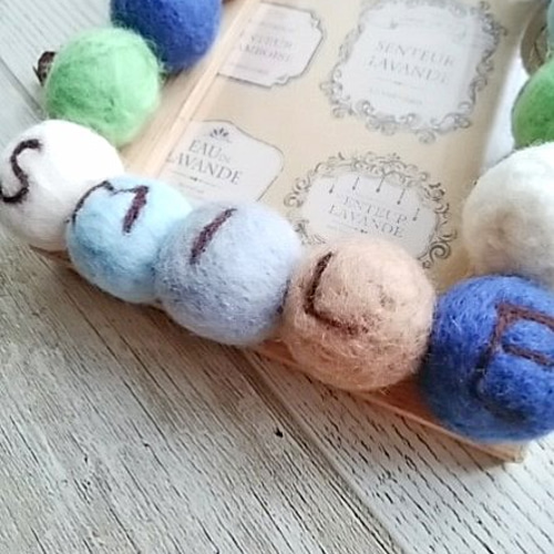 卒業】【新生活】【一点物】【記念日】【思い出】フェルトボールの