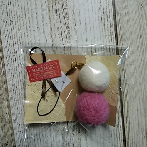 はるぽんぬ様 羊毛フェルトストラップ ぽんヌ様 はるぽんぬ様 羊毛