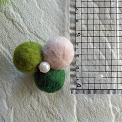 新緑の季節につけたくなるブローチ～優しげピンク～ 3枚目の画像