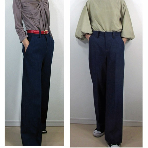 型紙/teliteaパンツ5号～17号サイズ展開き縫い代付カット済み布帛用