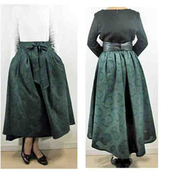 型紙/telitea縫い代付きカット済みフロントタック後ろウエストゴムテールスカート（SK-0050) 4枚目の画像
