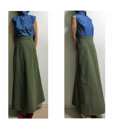 型紙/バックポイントロングスカート縫い代付カット済みサイズ展開5号～17号布帛(SK-0084) 5枚目の画像
