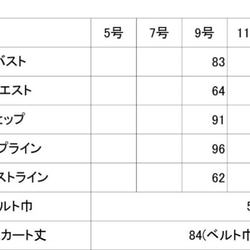 商品現物のみ/telitea裏地なし配色スカート（SK-0096) 7枚目の画像