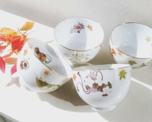 【新品/未使用】ポーセラーツ/小皿5枚、湯呑み1個 新品/未使用】ポーセラーツ/湯呑みセット、小皿セット - メルカリ