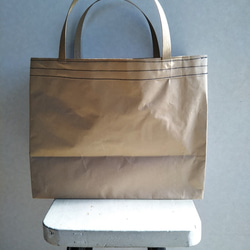 ロス袋バッグ★優良家畜★紺色ステッチ★内ポケット付 3枚目の画像