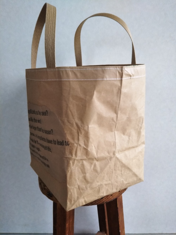 米袋バッグ『お袋さん』英字クリアー 2枚目の画像
